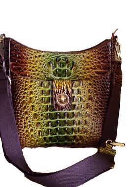 New No Brand Name Croc Embossed Multi Color Shoulder Cross body Bag